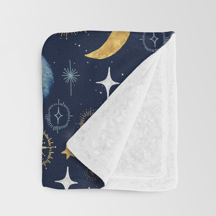 Starry night sky ABS 1 Throw Blanket Gallery Image 3