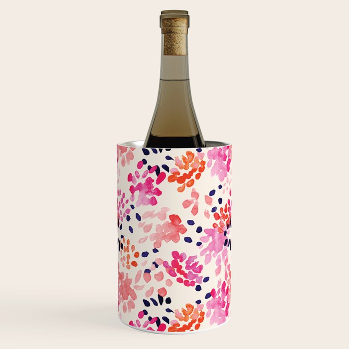 Flower abstract, watercolor floral pattern Wine Chiller Gallery Image 3