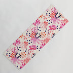 Flower abstract, watercolor floral pattern Yoga Mat Gallery Image 1