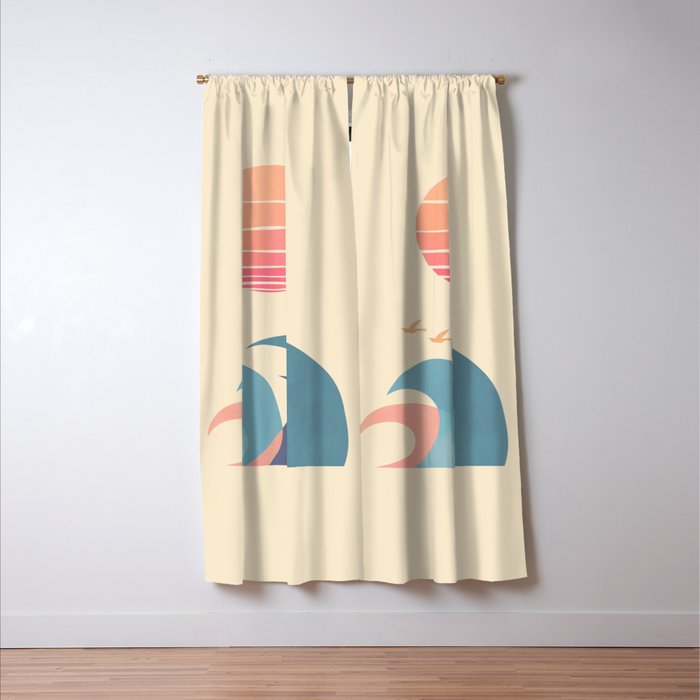 Ocean call Window Curtain Gallery Image 3