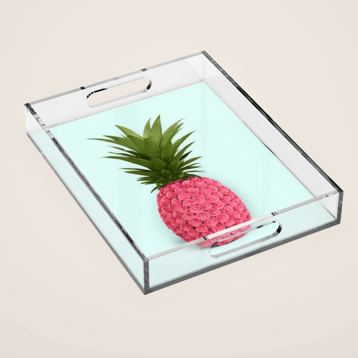 PINEAPPLE ROSES Acrylic Tray Gallery Image 1