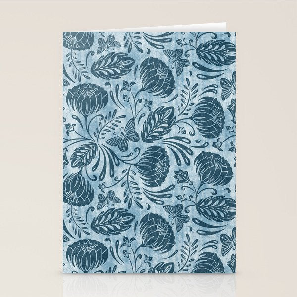 Arabella - Washed Indigo Stationery Card Gallery Image 2