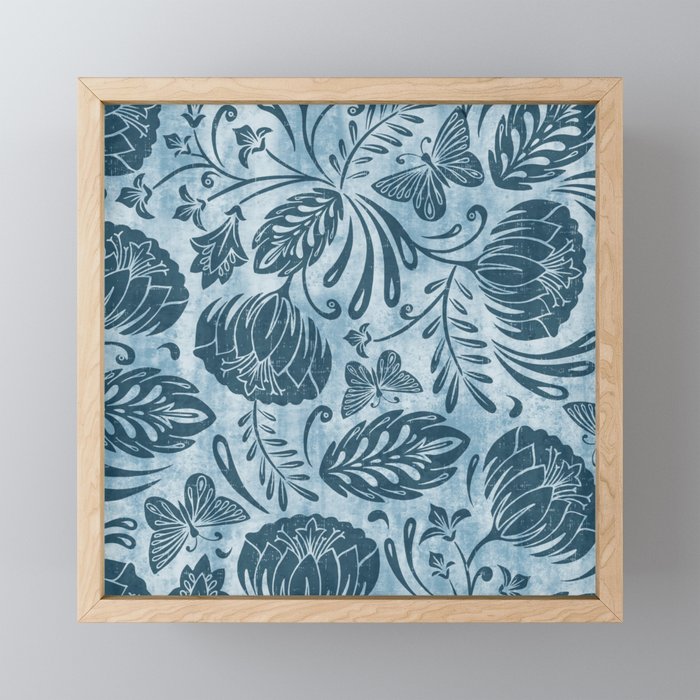 Arabella - Washed Indigo Mini Art Print Gallery Image 1