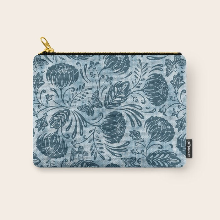 Arabella - Washed Indigo Carry All Pouch Gallery Image 1