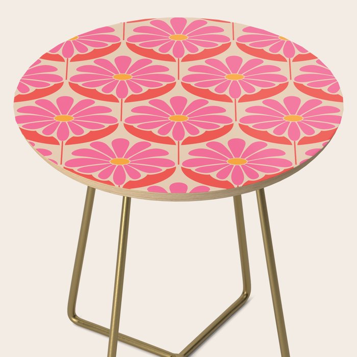 Flower Power - Pink and Red  Side Table Gallery Image 2