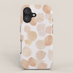 Watercolor polka dots in terracotta_bloomartgallery iPhone Case Gallery Image 1
