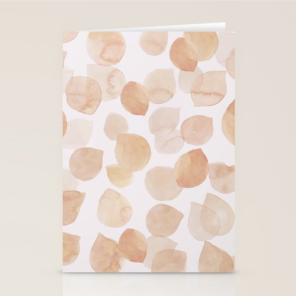 Watercolor polka dots in terracotta_bloomartgallery Stationery Card Gallery Image 1