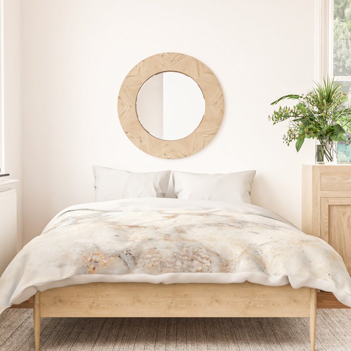 Marble Natural Stone Grey Veining Quartz Duvet Cover Gallery Image 3