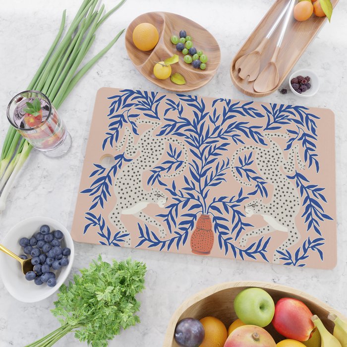 Leopard Vase Cutting Board Gallery Image 2