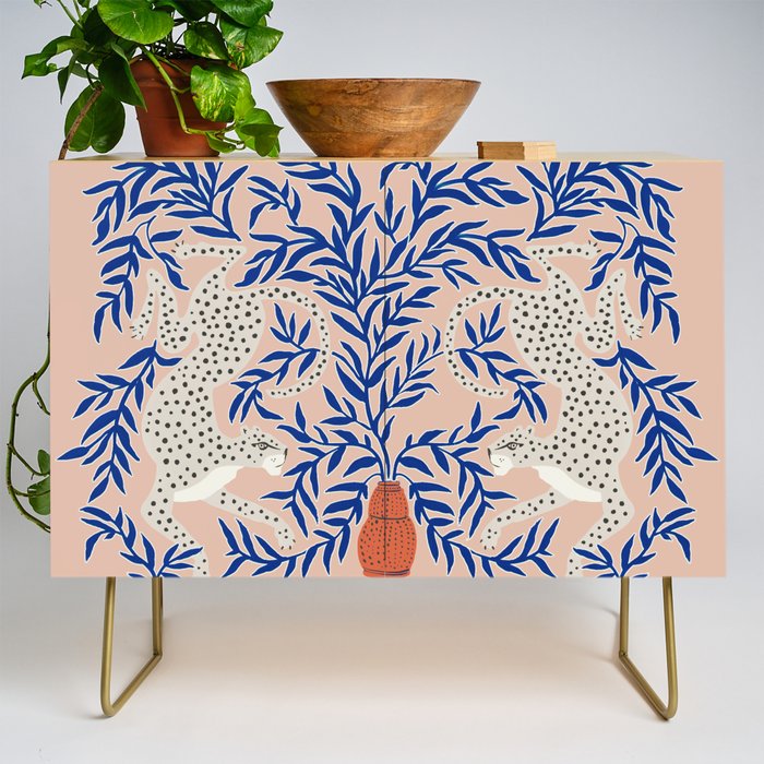 Leopard Vase Credenza
