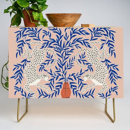 Leopard Vase Credenza