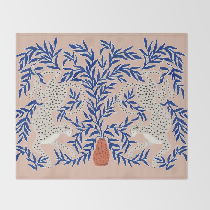 Leopard Vase Throw Blanket Gallery Image 2