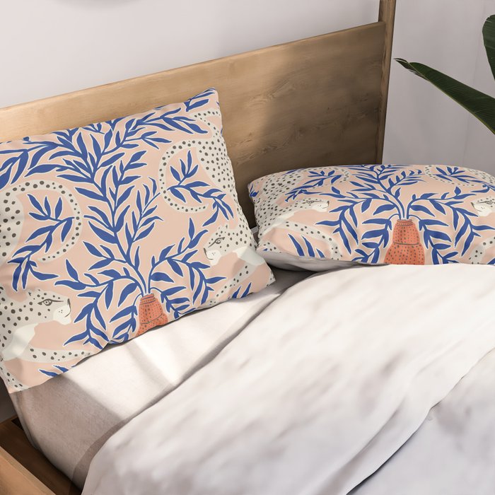 Leopard Vase Pillow Sham Gallery Image 2