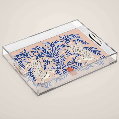Leopard Vase Acrylic Tray