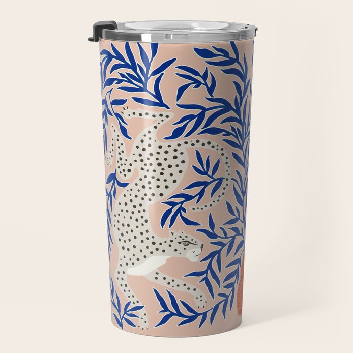 Leopard Vase Travel Mug Gallery Image 3