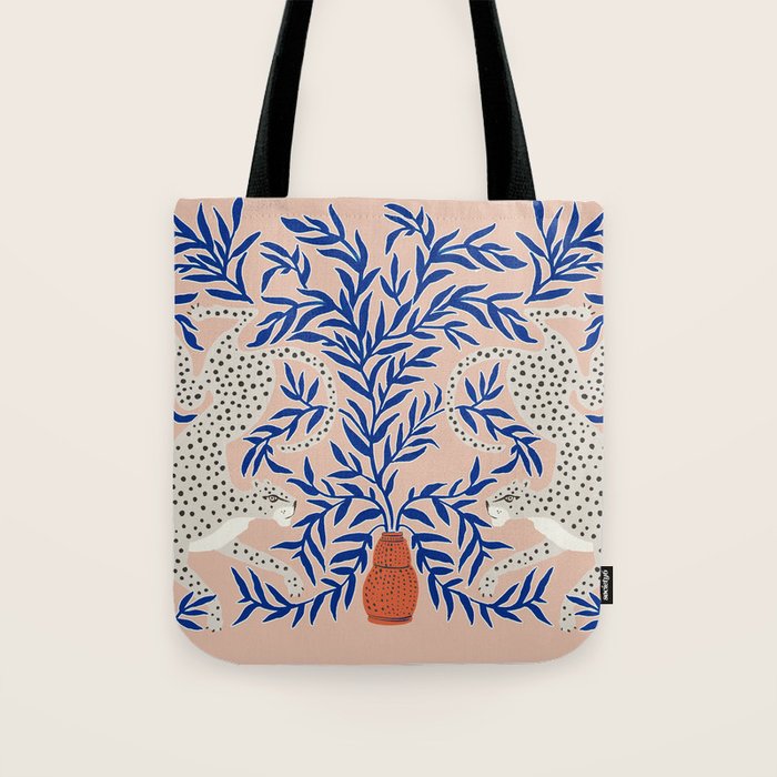 Leopard Vase Tote Bag Gallery Image 1