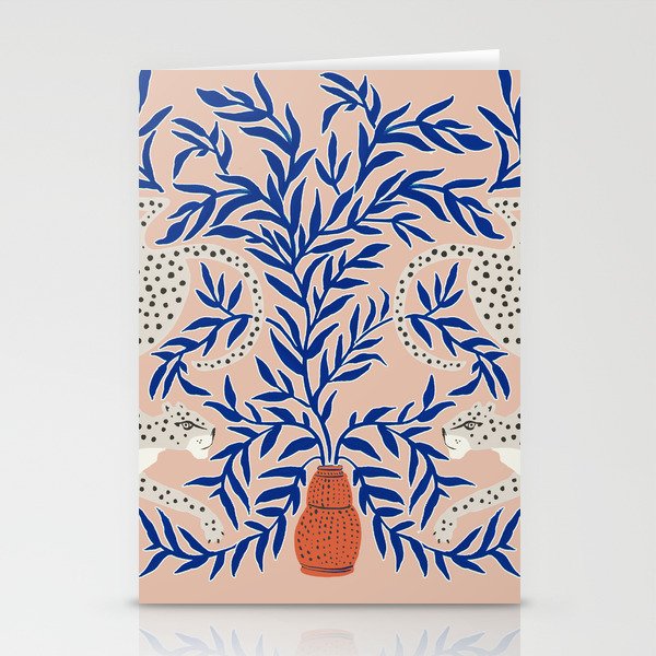 Leopard Vase Stationery Card Gallery Image 2