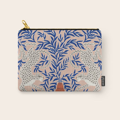Leopard Vase Carry All Pouch