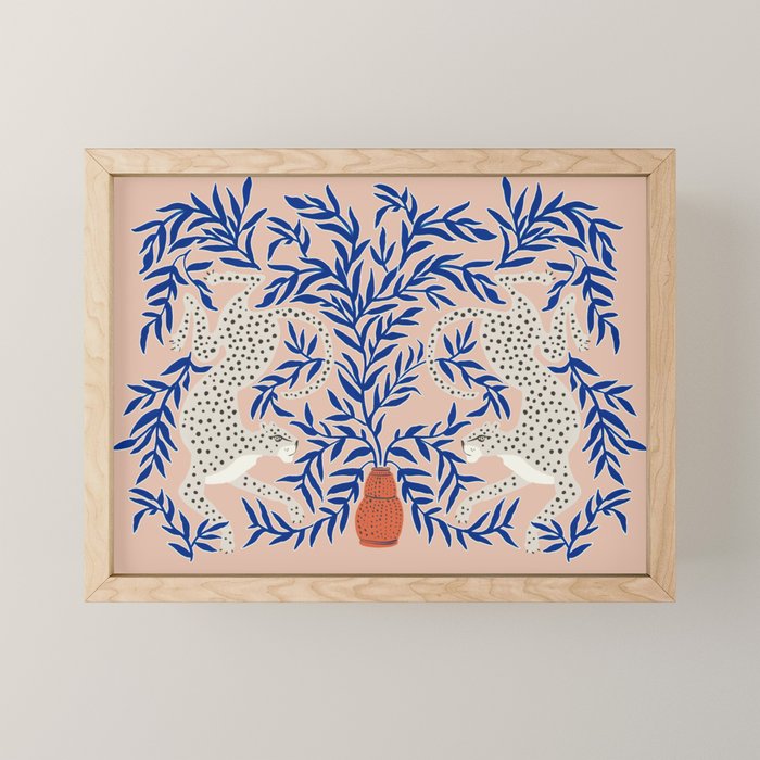 Leopard Vase Mini Art Print Gallery Image 1