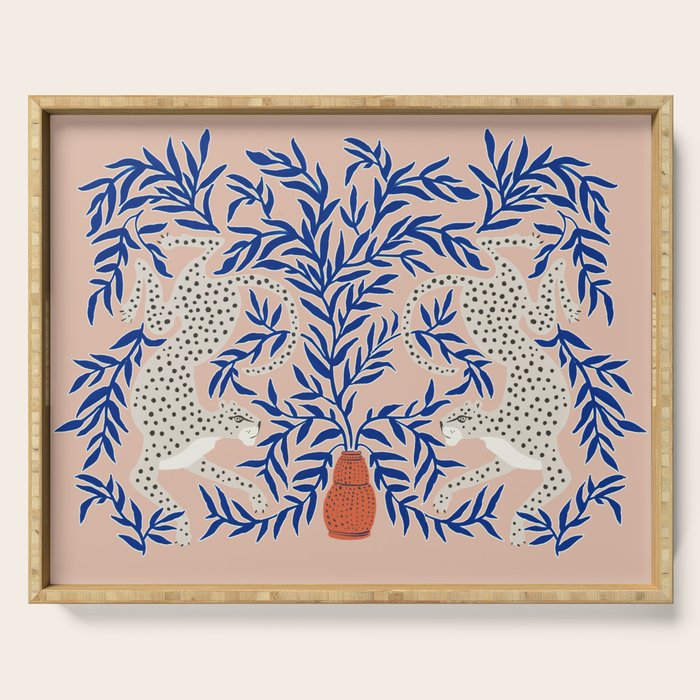 Leopard Vase Serving Tray Gallery Image 1