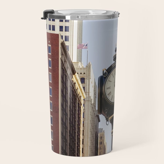 Downtown Tulsa Oklahoma Photography x Tulsa Centennial Clock  Travel Mug Gallery Image 3