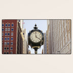 Downtown Tulsa Oklahoma Photography x Tulsa Centennial Clock  Desk Mat Gallery Image 3