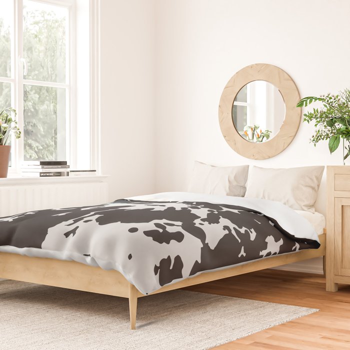 Southwestern Cowhide Animal Print Duvet Cover Gallery Image 2