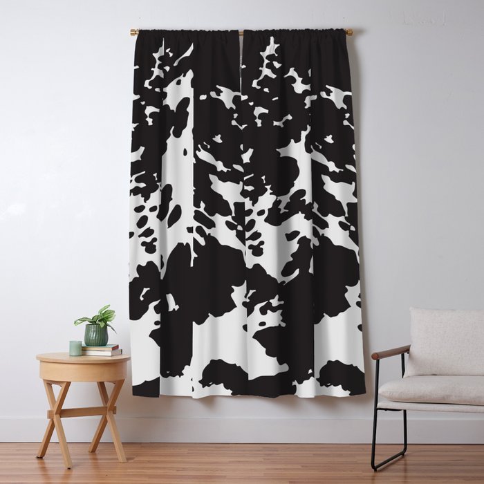 Southwestern Cowhide Animal Print Window Curtain Gallery Image 1