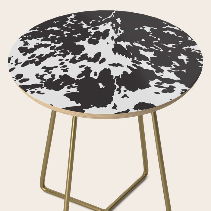 Southwestern Cowhide Animal Print Side Table Gallery Image 2