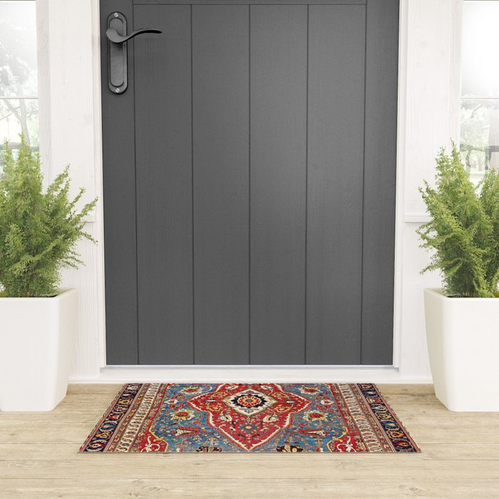 Qashqaâi Kashkuli Fars Southwest Persian Rug Print Welcome Mat Gallery Image 3