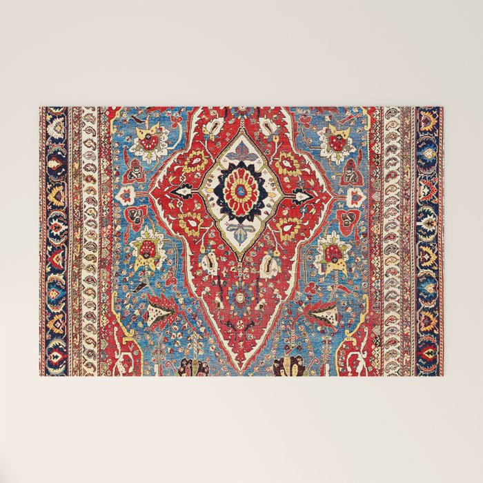 Qashqaâi Kashkuli Fars Southwest Persian Rug Print Welcome Mat Gallery Image 1