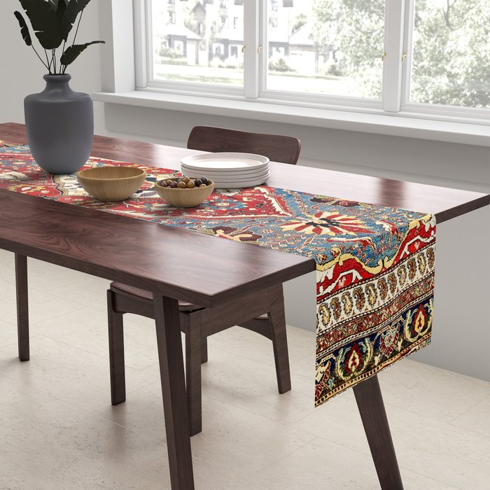 Qashqaâi Kashkuli Fars Southwest Persian Rug Print Table Runner Gallery Image 2