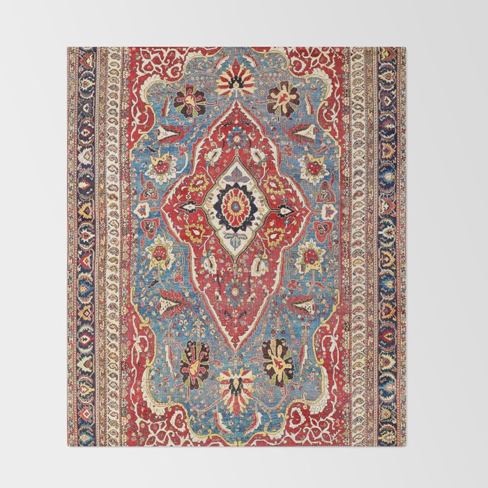 Qashqaâi Kashkuli Fars Southwest Persian Rug Print Throw Blanket Gallery Image 2