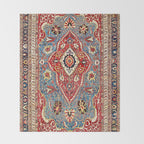 Qashqaâi Kashkuli Fars Southwest Persian Rug Print Throw Blanket Gallery Image 2