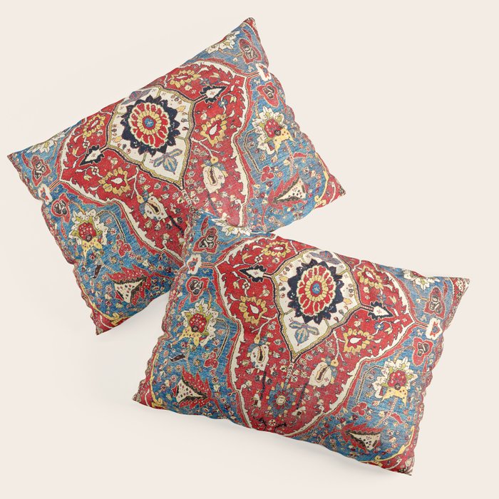 Qashqaâi Kashkuli Fars Southwest Persian Rug Print Pillow Sham Gallery Image 3