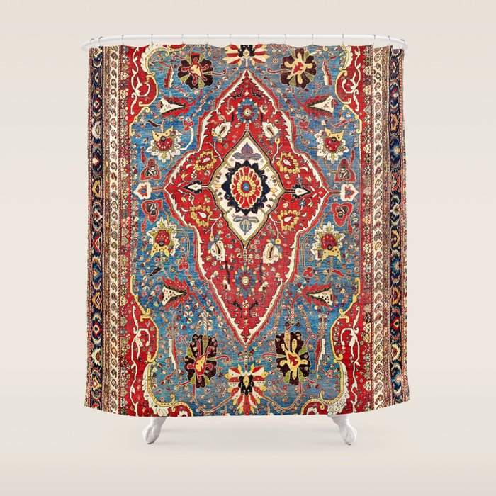 Qashqaâi Kashkuli Fars Southwest Persian Rug Print Shower Curtain Gallery Image 1