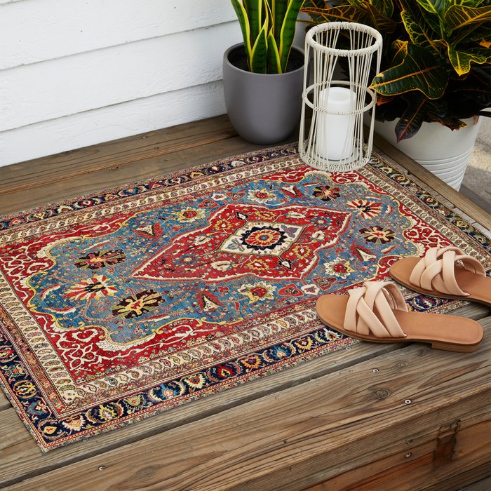 Qashqaâi Kashkuli Fars Southwest Persian Rug Print Outdoor Rug Gallery Image 2