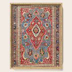 Qashqaâi Kashkuli Fars Southwest Persian Rug Print Serving Tray Gallery Image 1