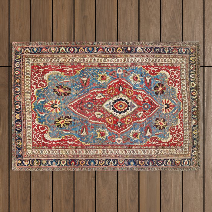 Qashqaâi Kashkuli Fars Southwest Persian Rug Print Outdoor Rug Gallery Image 1