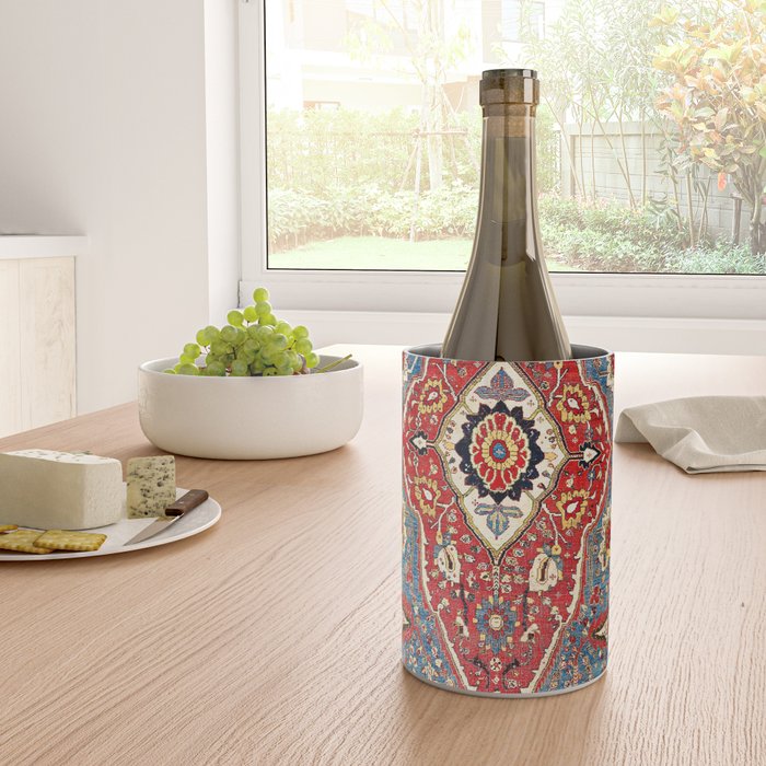 Qashqaâi Kashkuli Fars Southwest Persian Rug Print Wine Chiller Gallery Image 4
