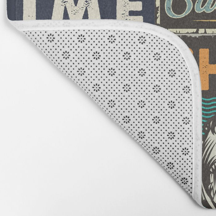 Vintage Surfing Poster Bath Mat Gallery Image 2