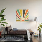 Rainbow ray Wood Wall Art Gallery Image 2