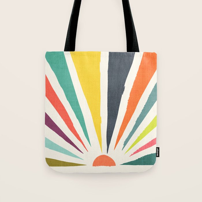 Rainbow ray Tote Bag Gallery Image 1