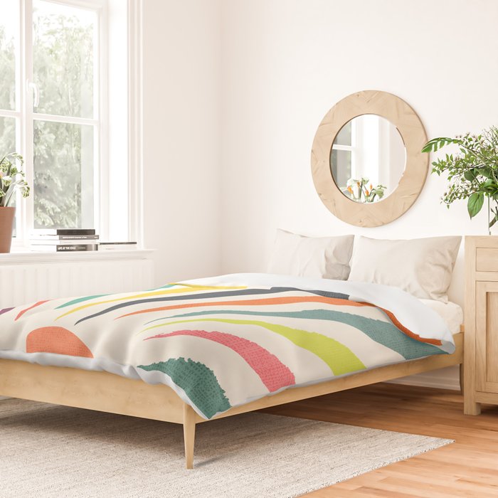 Rainbow ray Duvet Cover Gallery Image 2