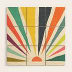 Rainbow ray Wood Wall Art Gallery Image 1
