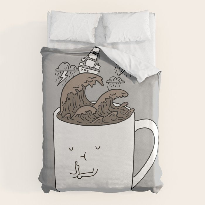Brainstorming Coffee Mug Duvet Cover Gallery Image 6