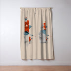 Minimal Collage Floral Portrait Window Curtain Gallery Image 3