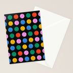 Colorful diverse people face cartoon pattern Stationery Card Gallery Image 2