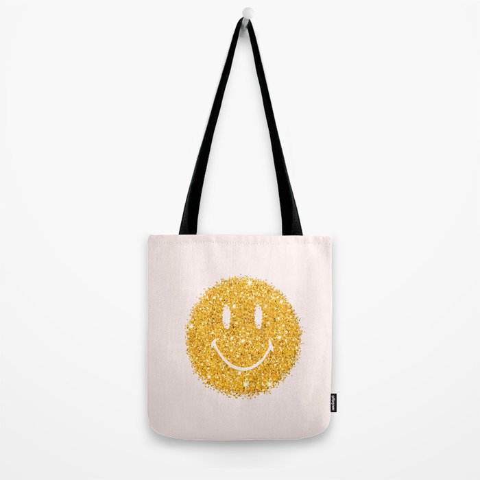Happy Glitter Tote Bag Gallery Image 2