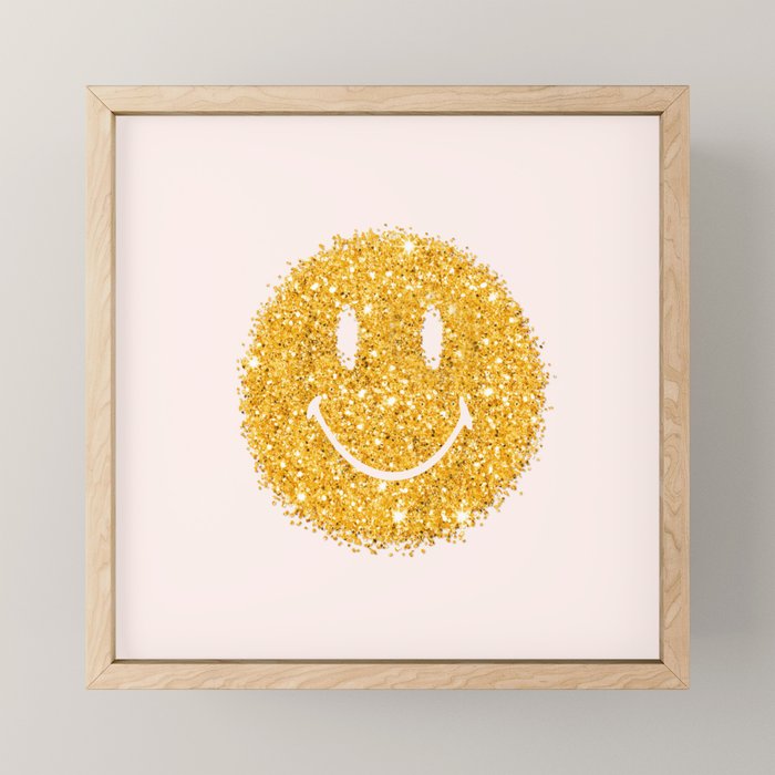 Happy Glitter Mini Art Print Gallery Image 1